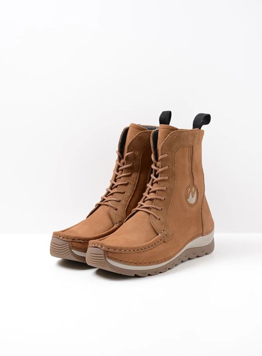 Dames Wolky | Ocean Cognac Nubuck