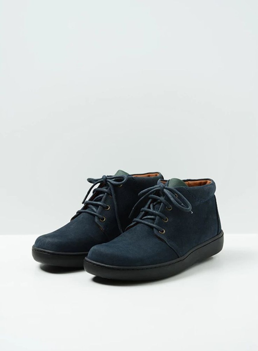 Heren Wolky | Kansas Men Blauw Nubuck