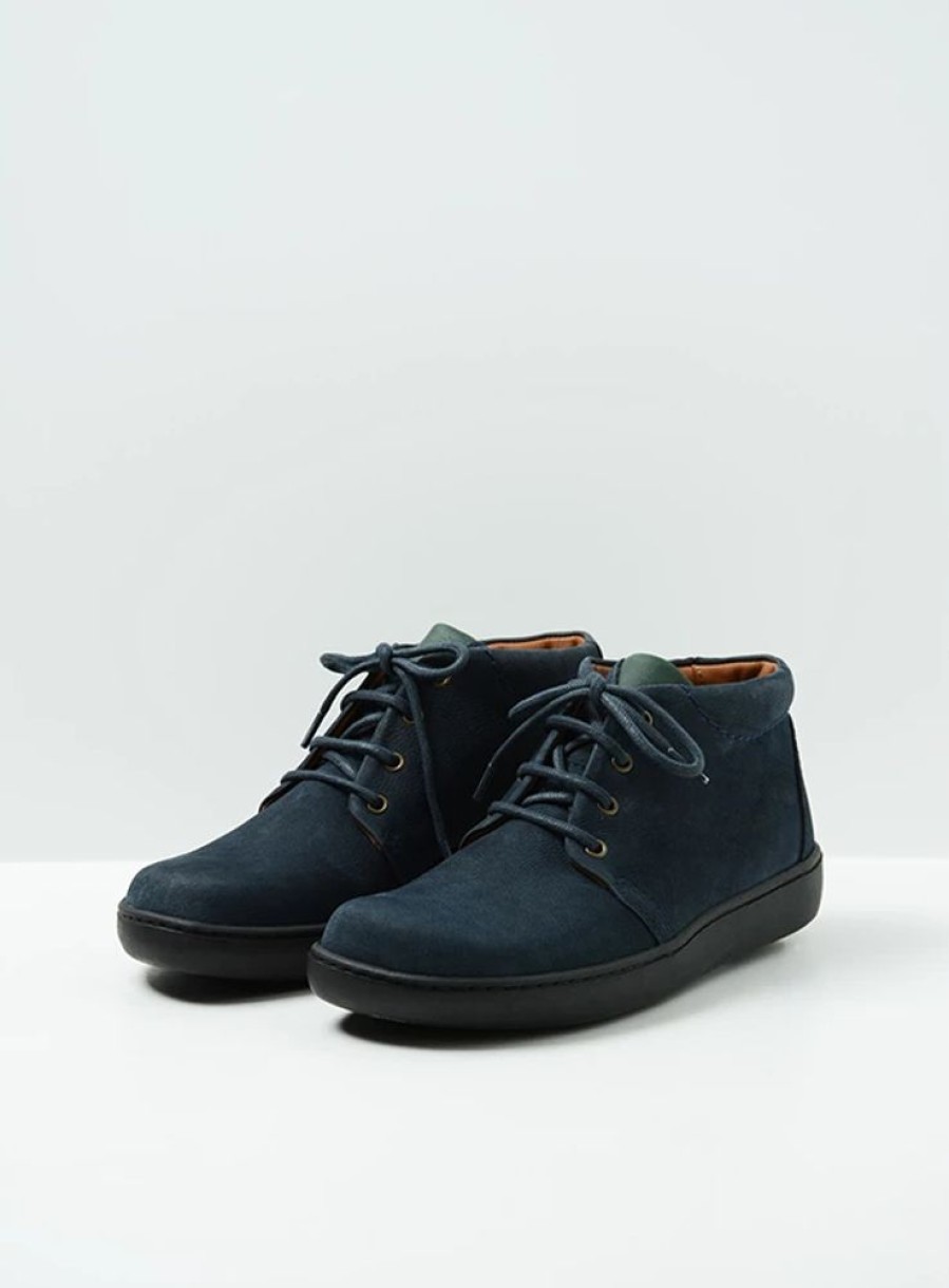 Dames Wolky | Kansas Lady Xw Blauw Nubuck