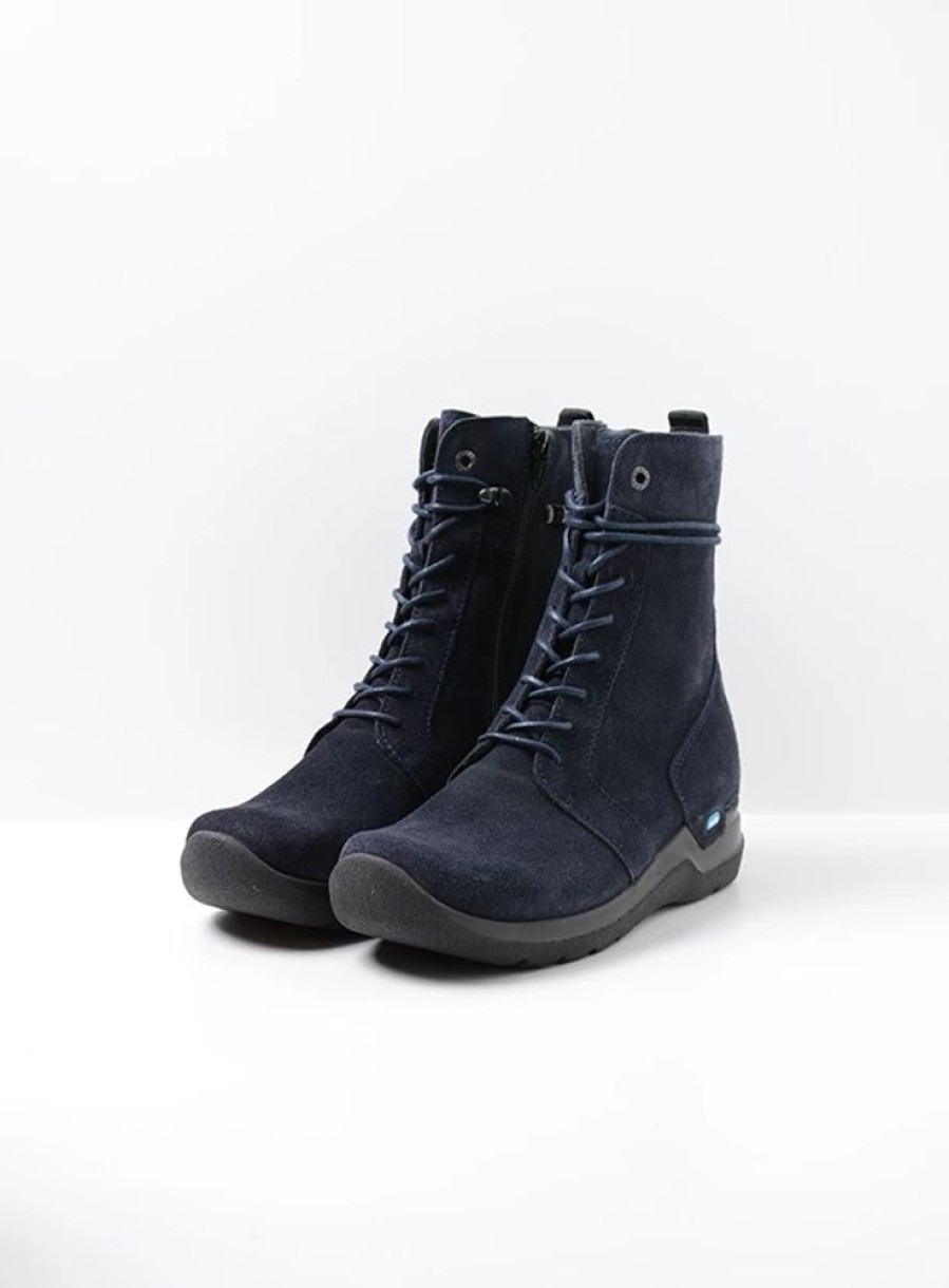 Dames Wolky | Bluff Blauw Suede