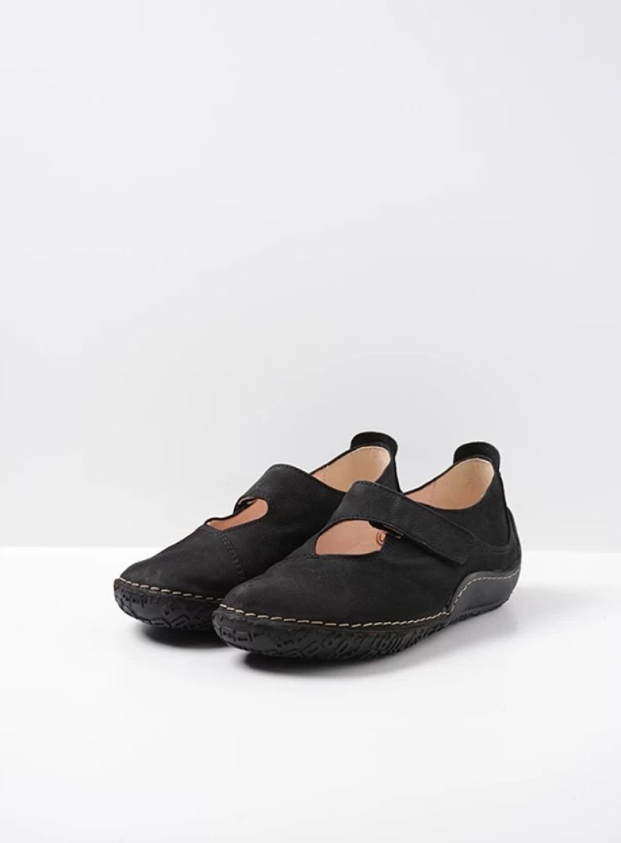 Dames Wolky | Fresh Zwart Nubuck