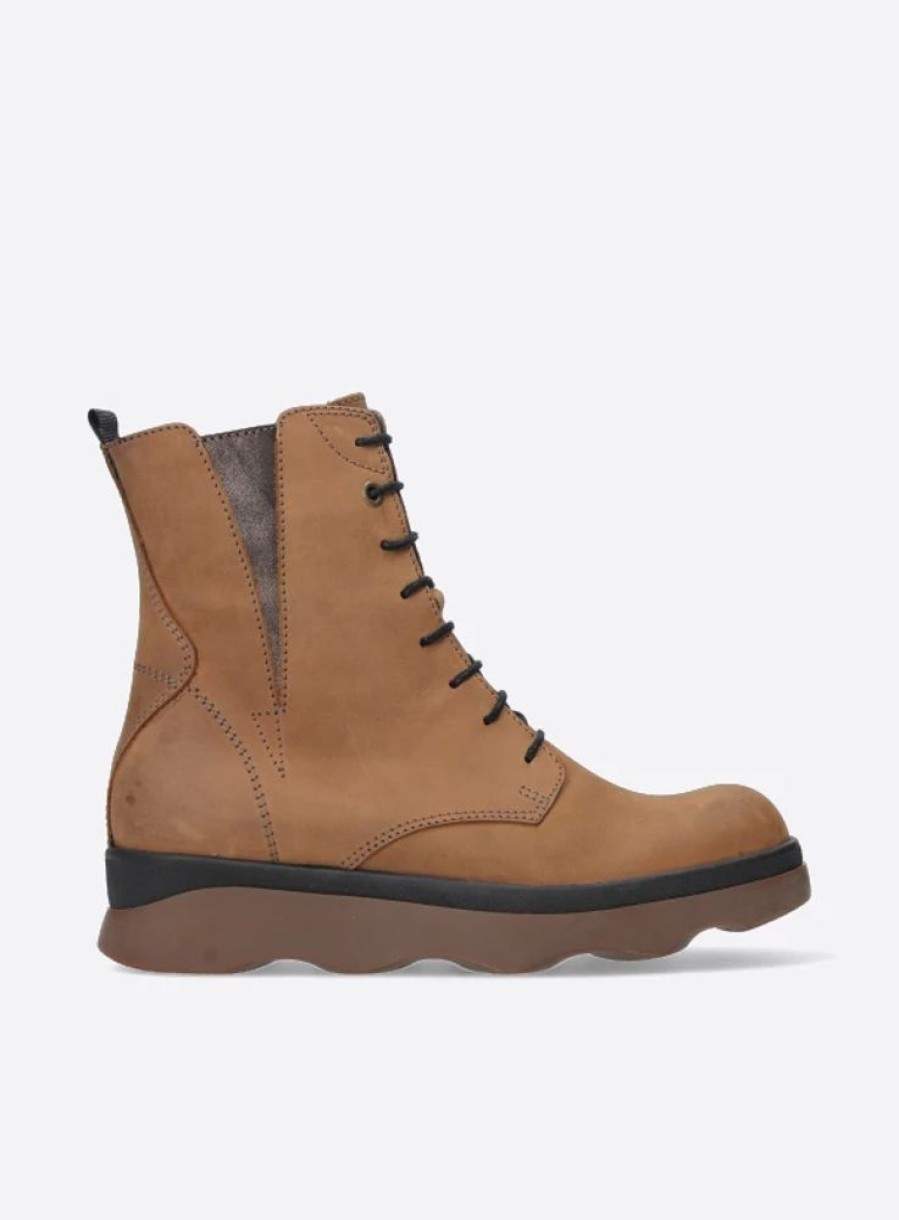 Dames Wolky | Akita Hv Cognac Nubuck