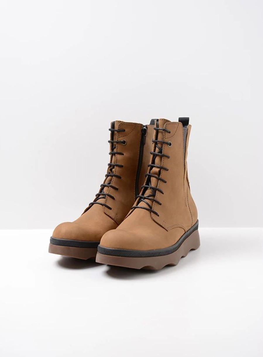 Dames Wolky | Akita Hv Cognac Nubuck