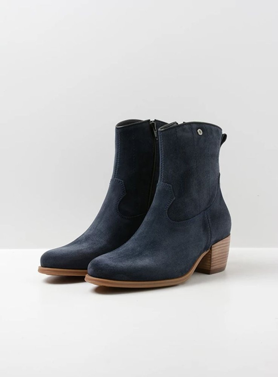 Dames Wolky | Lubbock Blauw Zomer Suede