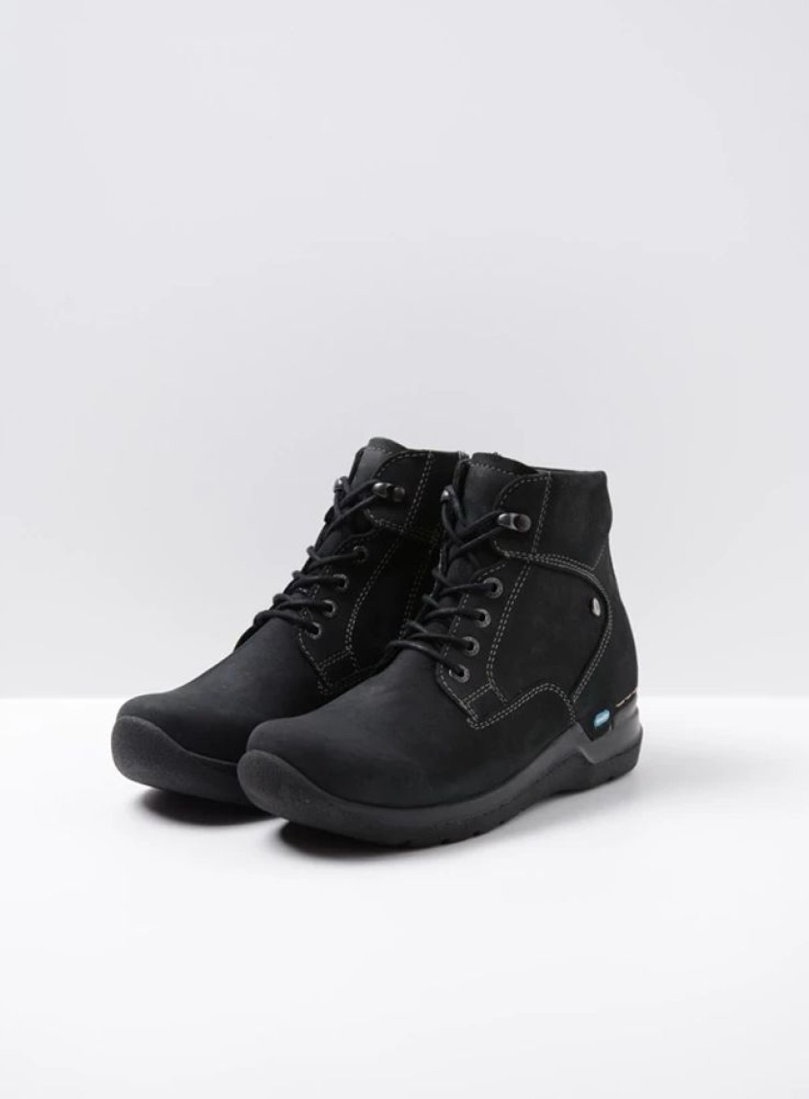 Dames Wolky | Whynot Zwart Nubuck