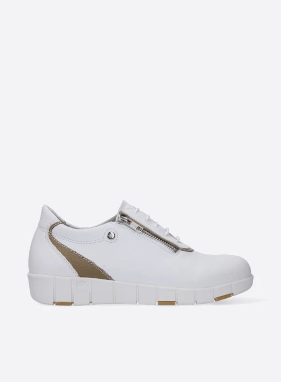 Dames Wolky | Etosha Wit/Beige Leer