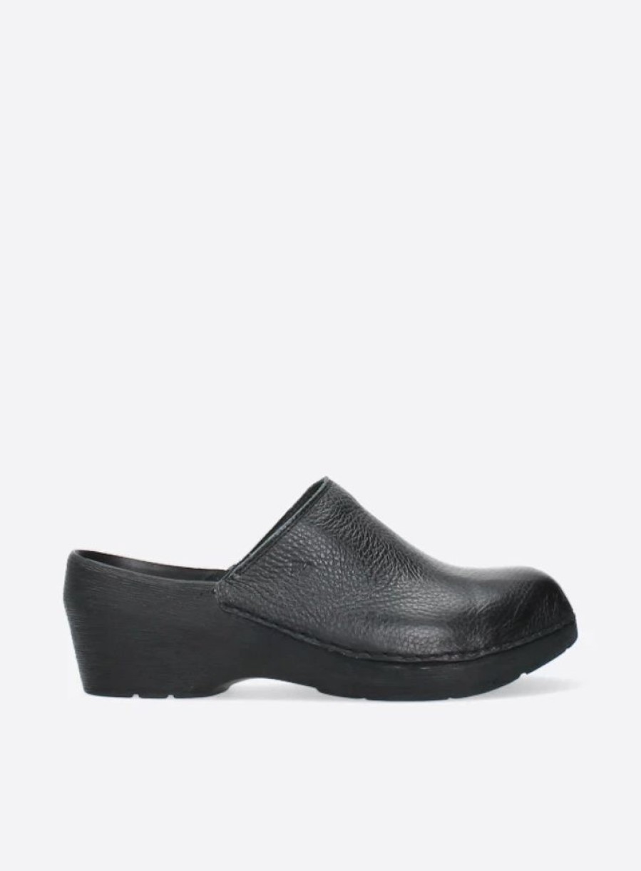 Dames Wolky | Pro-Clog Zwart Leer