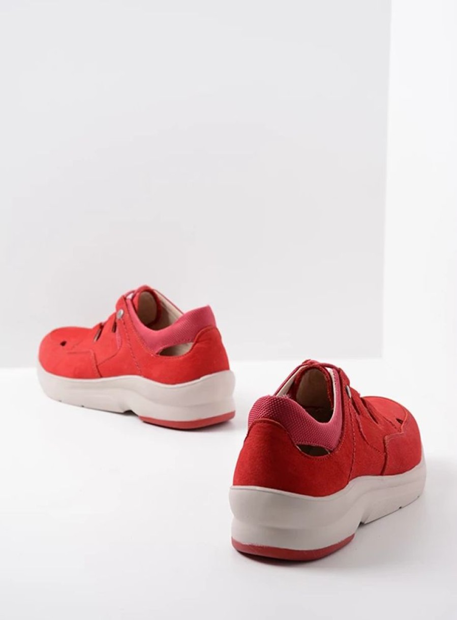 Dames Wolky | Galena Rood Nubuck