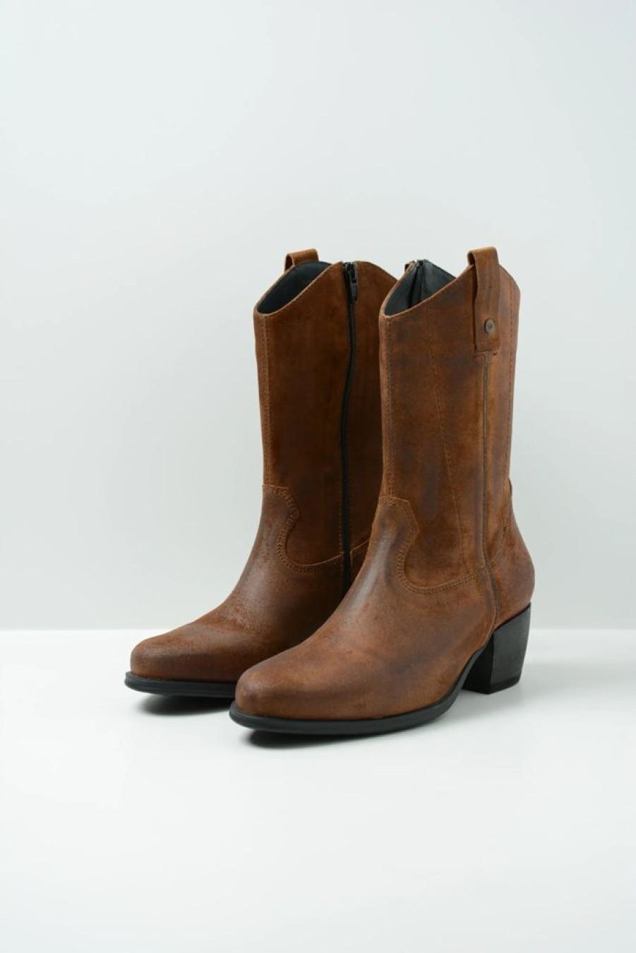 Dames Wolky | Caprock Cognac Suede