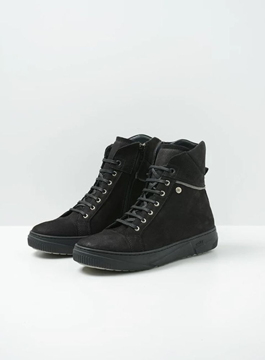 Dames Wolky | Wheel Zwart Nubuck