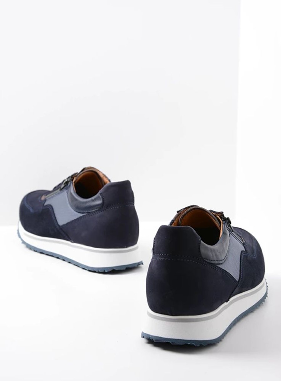 Heren Wolky | E-Runner Blauw Combi Leer