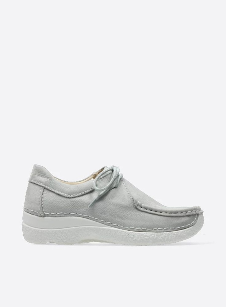 Dames Wolky | Seamy Shoe Lichtgrijs Nubuck