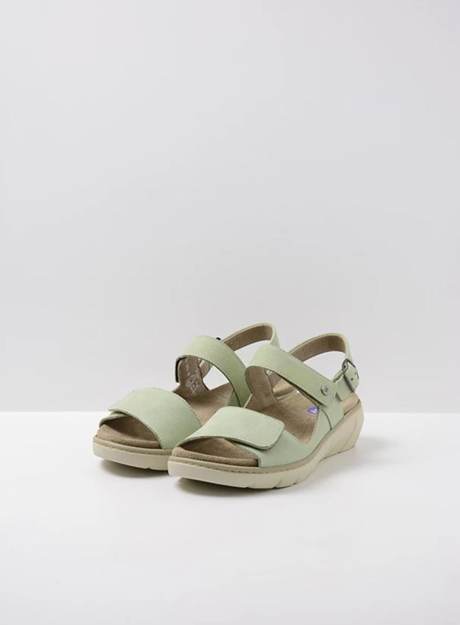 Dames Wolky | Santorini Lichtgroen Nubuck