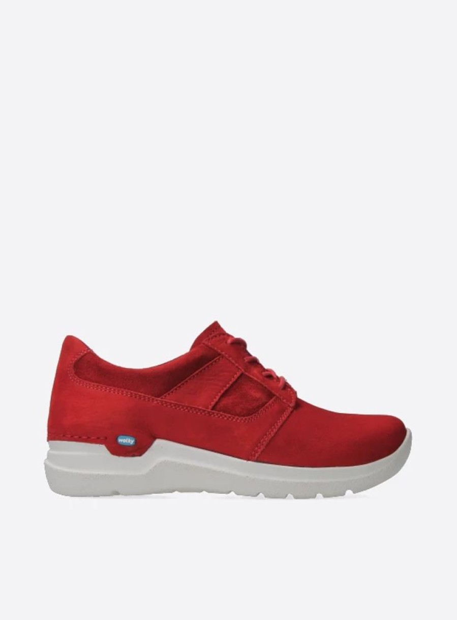 Dames Wolky | Cool Rood Nubuck