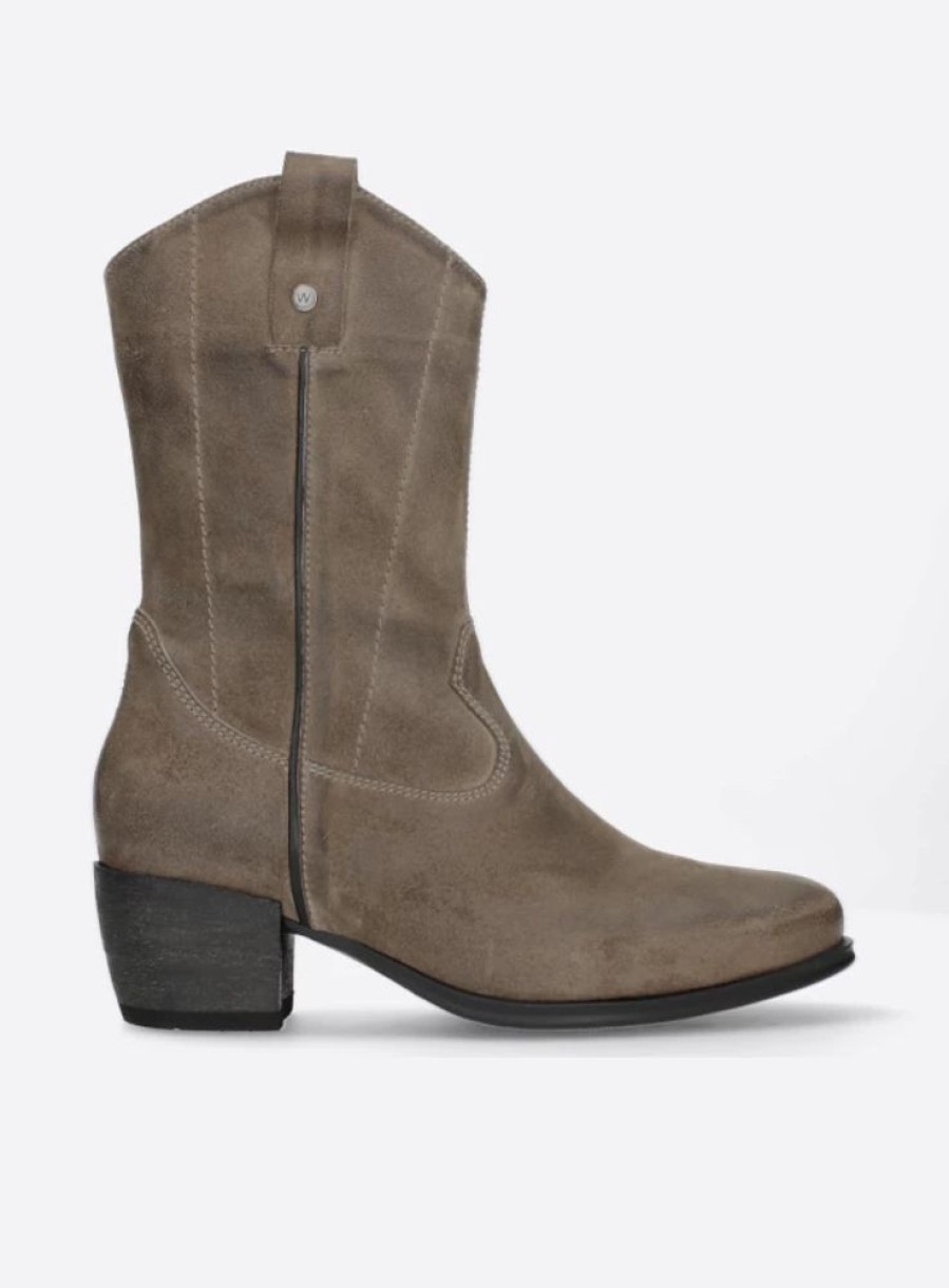 Dames Wolky | Caprock Hv Taupe Suede