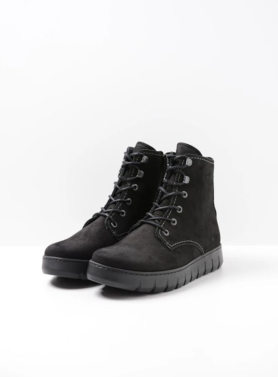 Dames Wolky | New Wave Zwart Nubuck