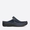 Heren Wolky | Roll Slide Men Blauw Nubuck