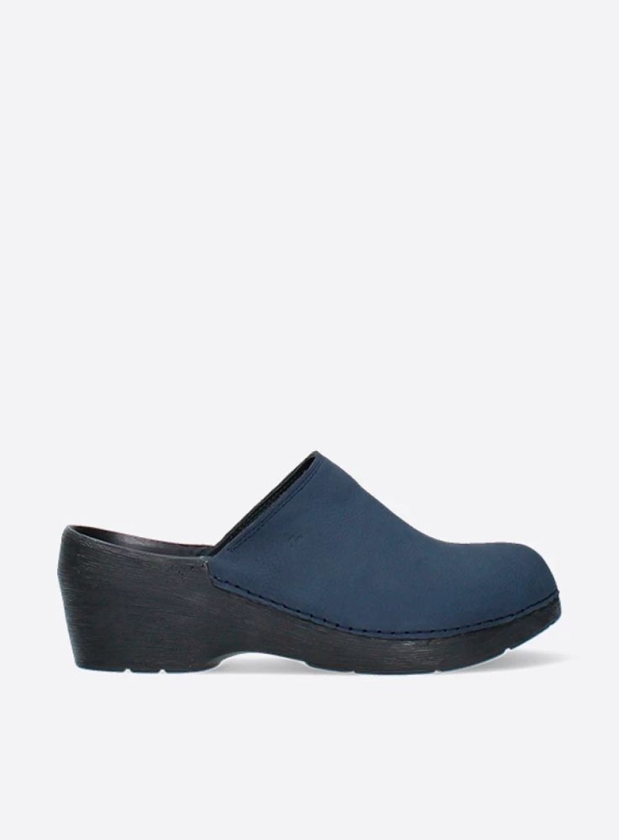 Dames Wolky | Pro-Clog Blauw Nubuck