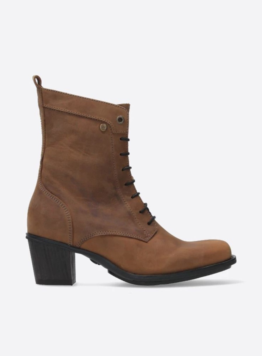 Dames Wolky | Cork Cognac Nubuck