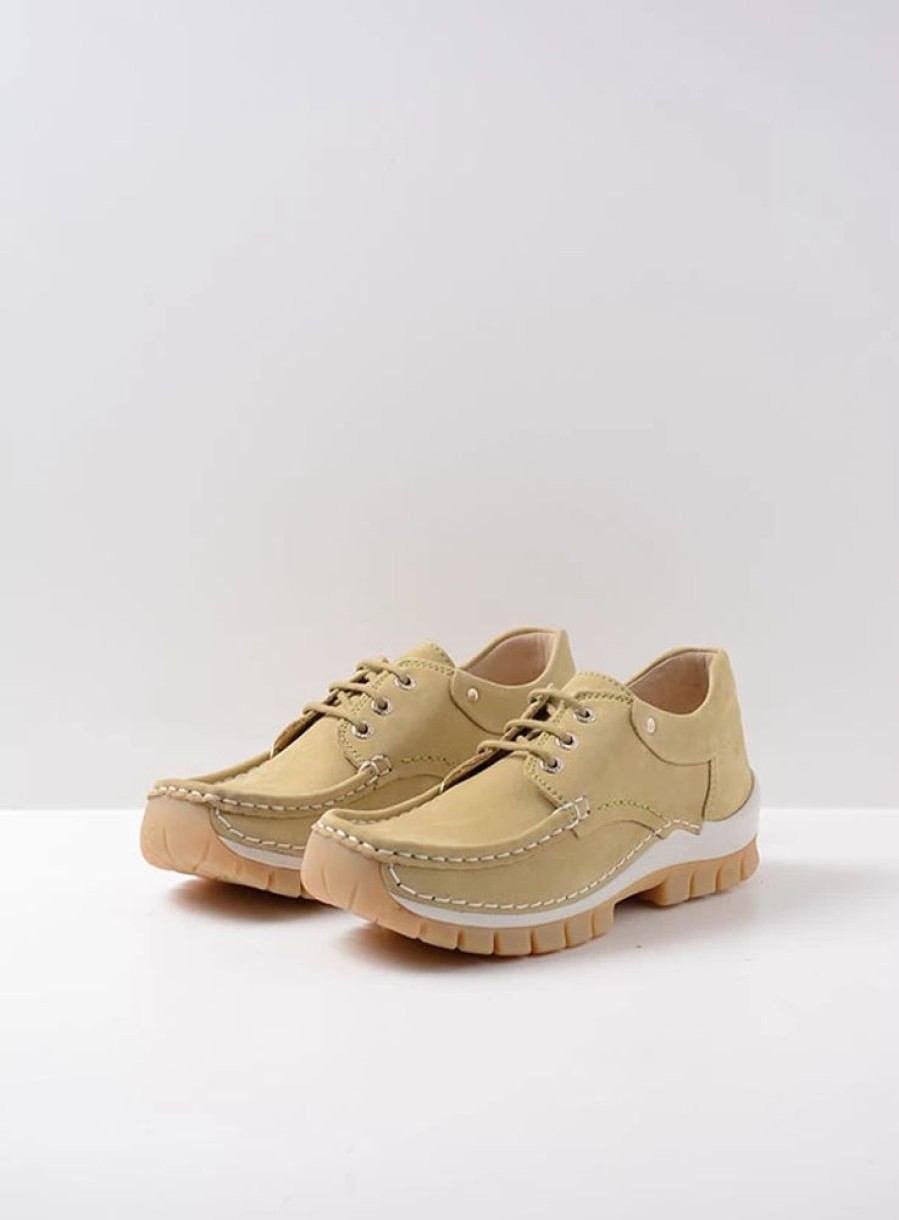 Dames Wolky | Fly Summer Lichtgroen Nubuck