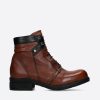 Dames Wolky | Center Xw Cognac/Zwart Leer